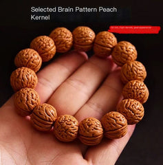 Natural Walnut Beads Bracelet – Unique Texture & Cultural Charm