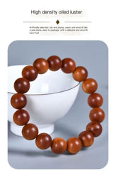 Premium High-Density Oiled Luster Wooden Bead Bracelet