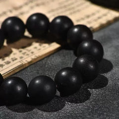Black Incense Bead Bracelet – Traditional Chinese Fragrant Health Jewelry