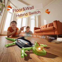 Wall-Climbing &amp; Floor-Crawling Transforming Lizard Toy | LED Breathing Light | Kids’ Gift