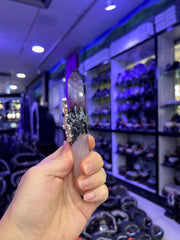 Stag Spirit Crystal Broom Wand with Amethyst & Rose Quartz | Magical Bohemian Style