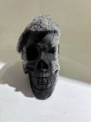 Natural Calcite Crystal Skull Sculpture