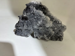 Natural Calcite Crystal Skull Sculpture – Raw Stone & Crystal Cluster Decor