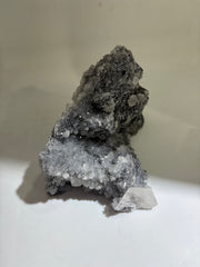 Natural Calcite Crystal Skull Sculpture – Raw Stone & Crystal Cluster Decor