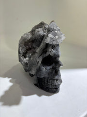 Raw Calcite Crystal Skull Sculpture