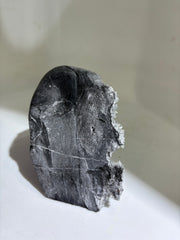 Calcite Skull Sculpture – Natural Stone Crystal Decor