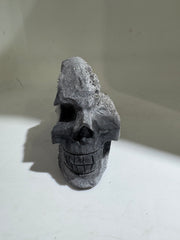 Raw Calcite Crystal Skull Natural Stone Decor