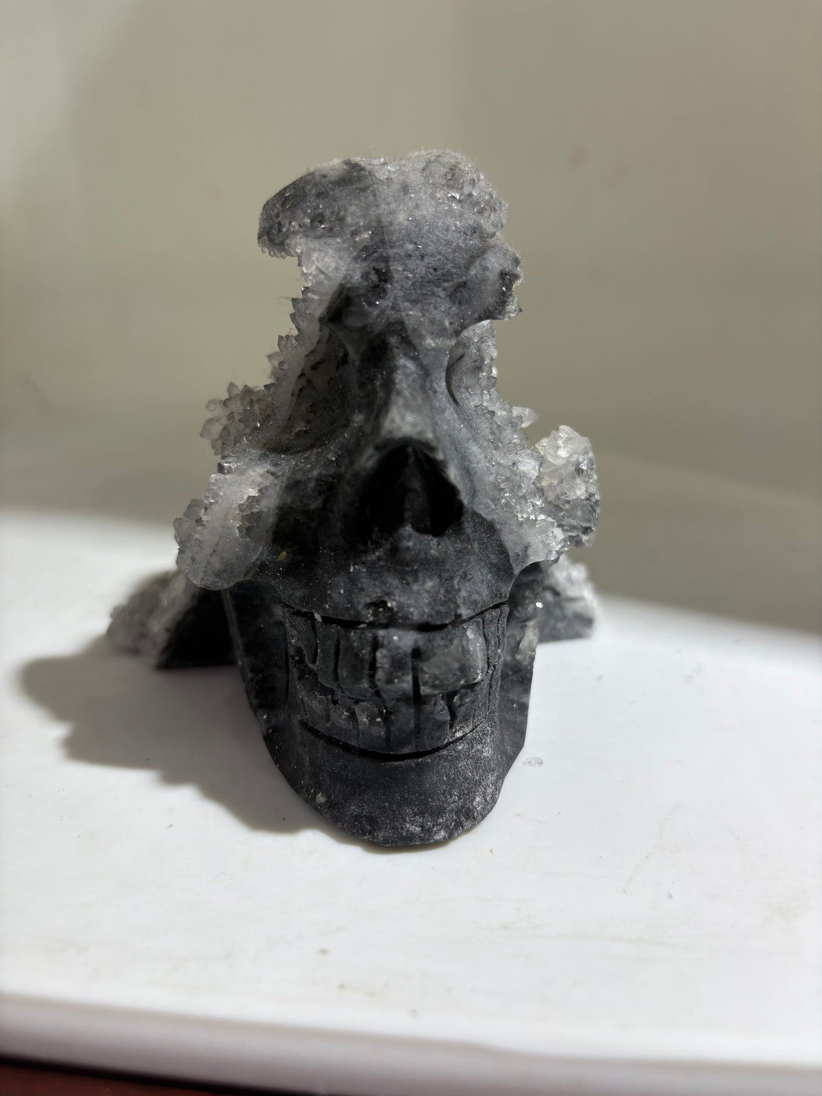 Calcite Crystal Skull – Unique Natural Stone Sculpture