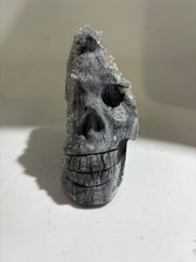 Asymmetrical Raw Calcite Skull Crystal Gothic Decor
