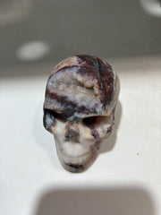 Natural Energy Gem Fluorite Skull Sculpture – Unique Crystal Stone Art | Gothic Home Decor