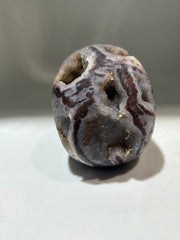 Ethereal Matrix Energy Gem Fluorite Skull – Hand-Carved Crystal Skull with Natural Quartz Veins &amp; Raw Geode Texture