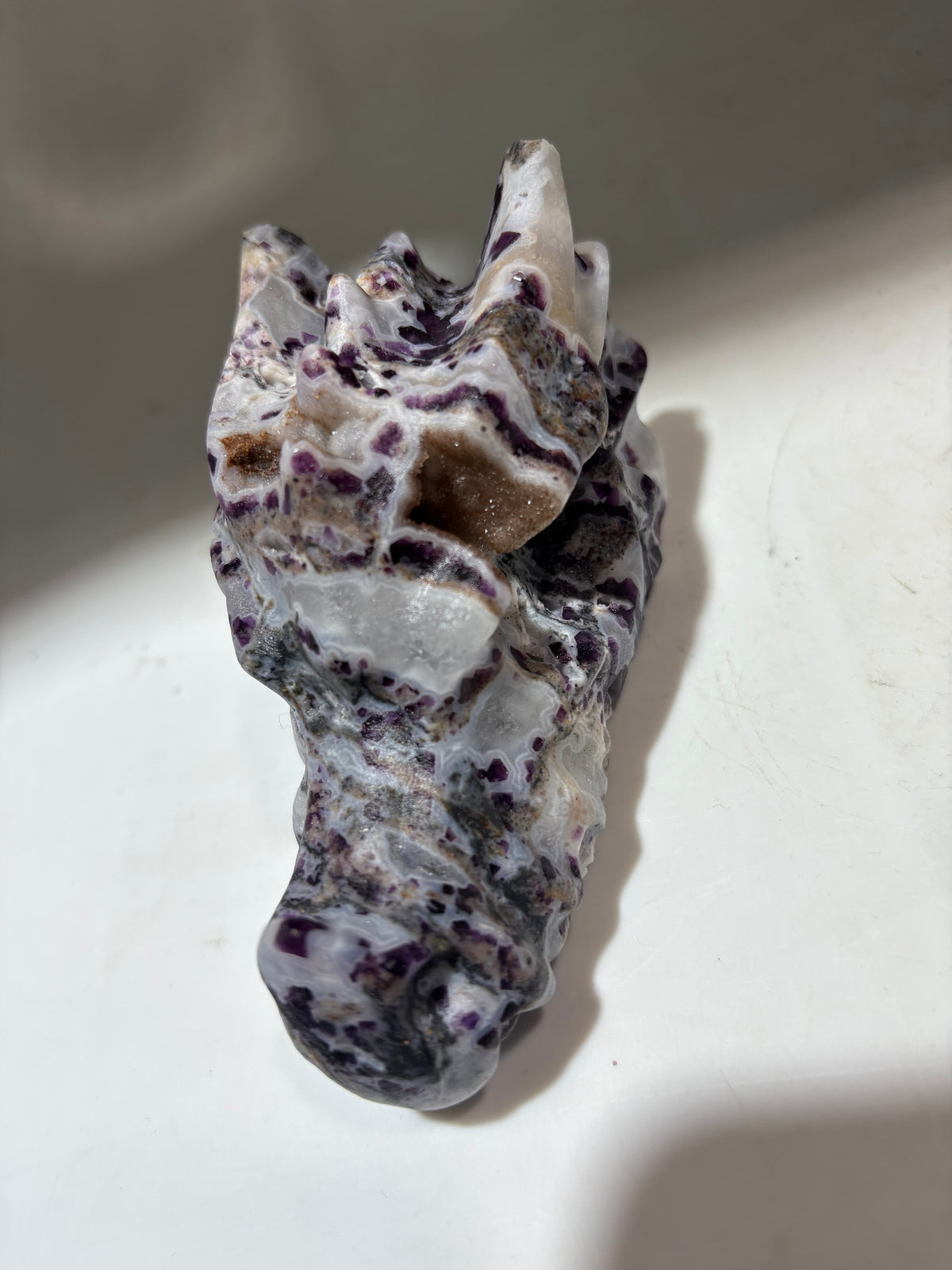 Natural Sphalerite Dragon Head – Uncarved Constellation Mineral, Unique Celestial Crystal Sculpture