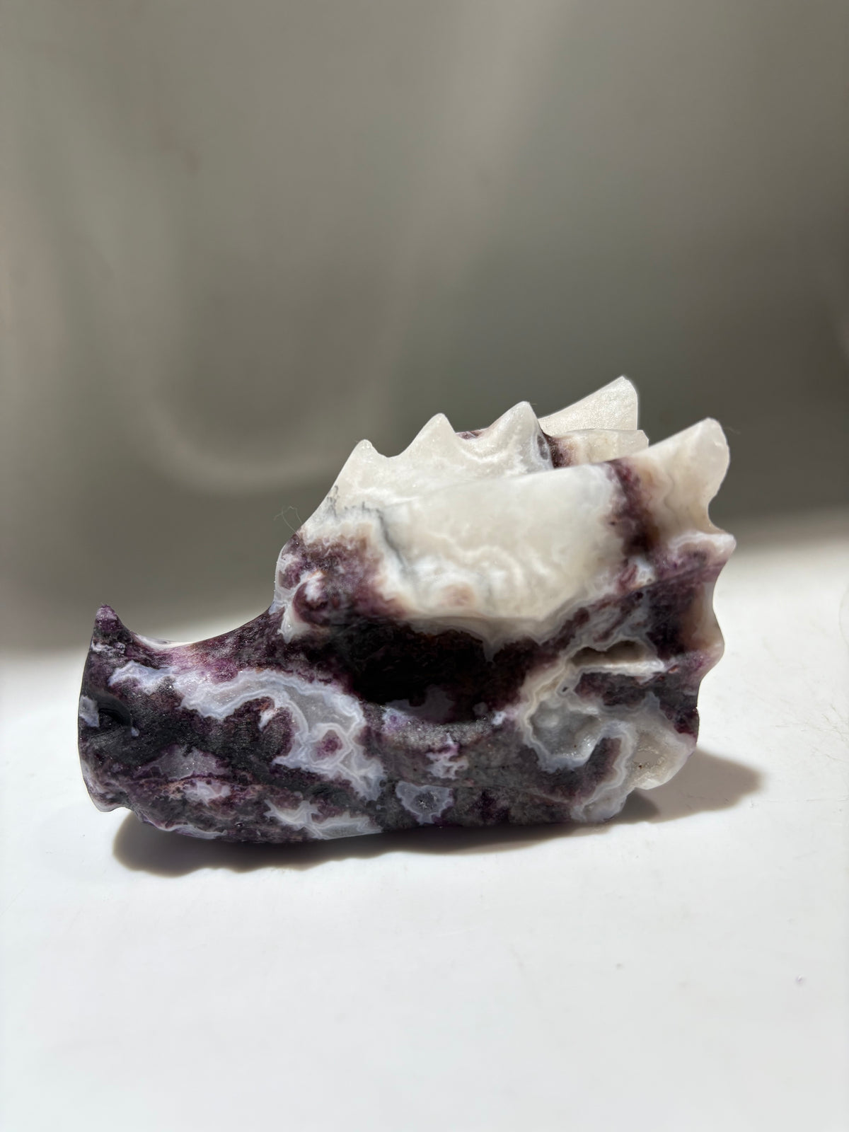 Natural Sphalerite Dragon Head –Constellation Pattern, Unique Celestial Mineral Art