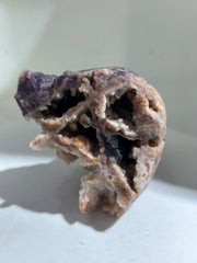 Fluorite Skull Sculpture | Unique Crystal Art Decor