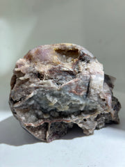 Raw Hand-Carved Fluorite Skull | Natural Crystal Sculpture | Unique Mineral Art Decor