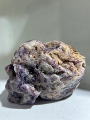 Raw Fluorite Skull Sculpture | Hand-Carved Natural Crystal Art | Unique Mineral Decor