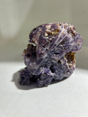 Raw Fluorite Skull Sculpture | Hand-Carved Natural Crystal Art