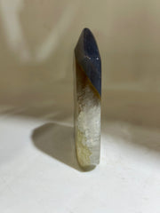 Agate Crystal Tower | Unique Frosted Druzy Point Sculpture