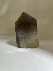 Agate Crystal Tower | Unique Frosted Druzy Point Sculpture