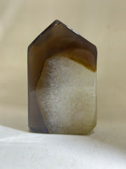 Agate Crystal Tower | Natural Druzy Geode Sculpture | Unique Modern Décor