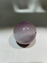 Lilac Mist Agate Sphere with Natural Window | Unique Crystal Ball Art Decor