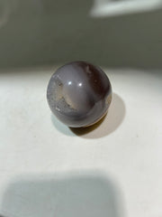 Agate Sphere – Unique Natural Crystal Decor with Raw Geode Accents