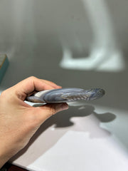 Blue Agate Turtle Sculpture – Natural Druzy Geode Crystal Carving for Home Decor