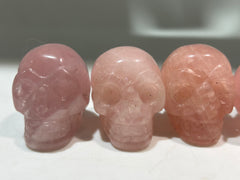 Rose Quartz Skull – Unique Crystal Skull Carving for Healing, Decor & Gifts