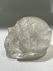 Clear Crystal Skull – Unique Crystal Skull Carving for Energy, Meditation Decor