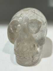 Clear Crystal Skull – Unique Crystal Skull Carving for Energy, Meditation Decor