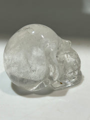 Clear Crystal Skull Carving – Unique Crystal Skull for Energy Healing Artistic Decor