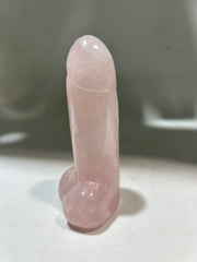 Pink Crystal Phallic Sculpture – Unique Crystal Art Ornament for Bold Home Décor Meaningful Gifts