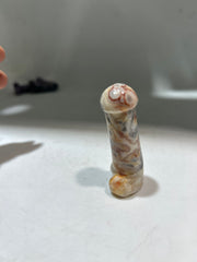 Crazy Lace Agate Phallic Figurine – Unique Artistic Crystal Sculpture for Bold & Playful Décor