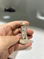 Crazy Lace Agate Phallic Figurine – Unique Artistic Crystal Sculpture for Bold & Playful Décor