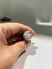 Crazy Lace Agate Phallic Sculpture – Artistic Natural Stone Figurine for Bold Décor & Collectors