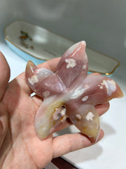 Agate Starfish Crystal – Artistic Ocean-Inspired Gemstone Sculpture for Unique Home Décor