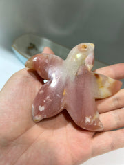 Agate Starfish Crystal – Artistic Ocean-Inspired Gemstone Sculpture for Unique Home Décor