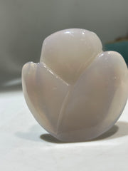 Agate Owl Figurine – Unique Druzy Crystal Sculpture for Mystical Home & Office Décor