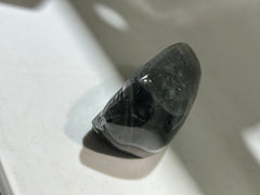 Labradorite Tribal Chief Sculpture – Unique Feather Headdress Crystal Art | Artisan Gemstone Decor