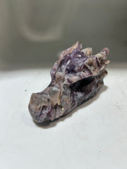 Tarot Constellation Sphalerite Dragon Head – Hand-Carved Curiosity Crystal for Mystics & Seekers