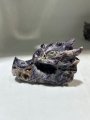 Curious Constellation Sphalerite Dragon Head – Hand-Carved Tarot Crystal for Cosmic Insight