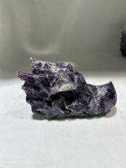 Curious Constellation Sphalerite Dragon Head – Hand-Carved Tarot Crystal for Cosmic Insight