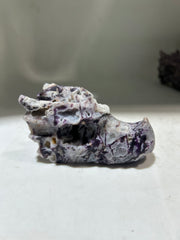 Mystic Constellation Sphalerite Dragon Head – Hand-Carved Tarot Crystal for Cosmic Curiosity