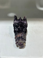 Curiosity Constellation Sphalerite Dragon Head – Hand-Carved Crystal Sculpture for Intuition & Cosmic Wonder