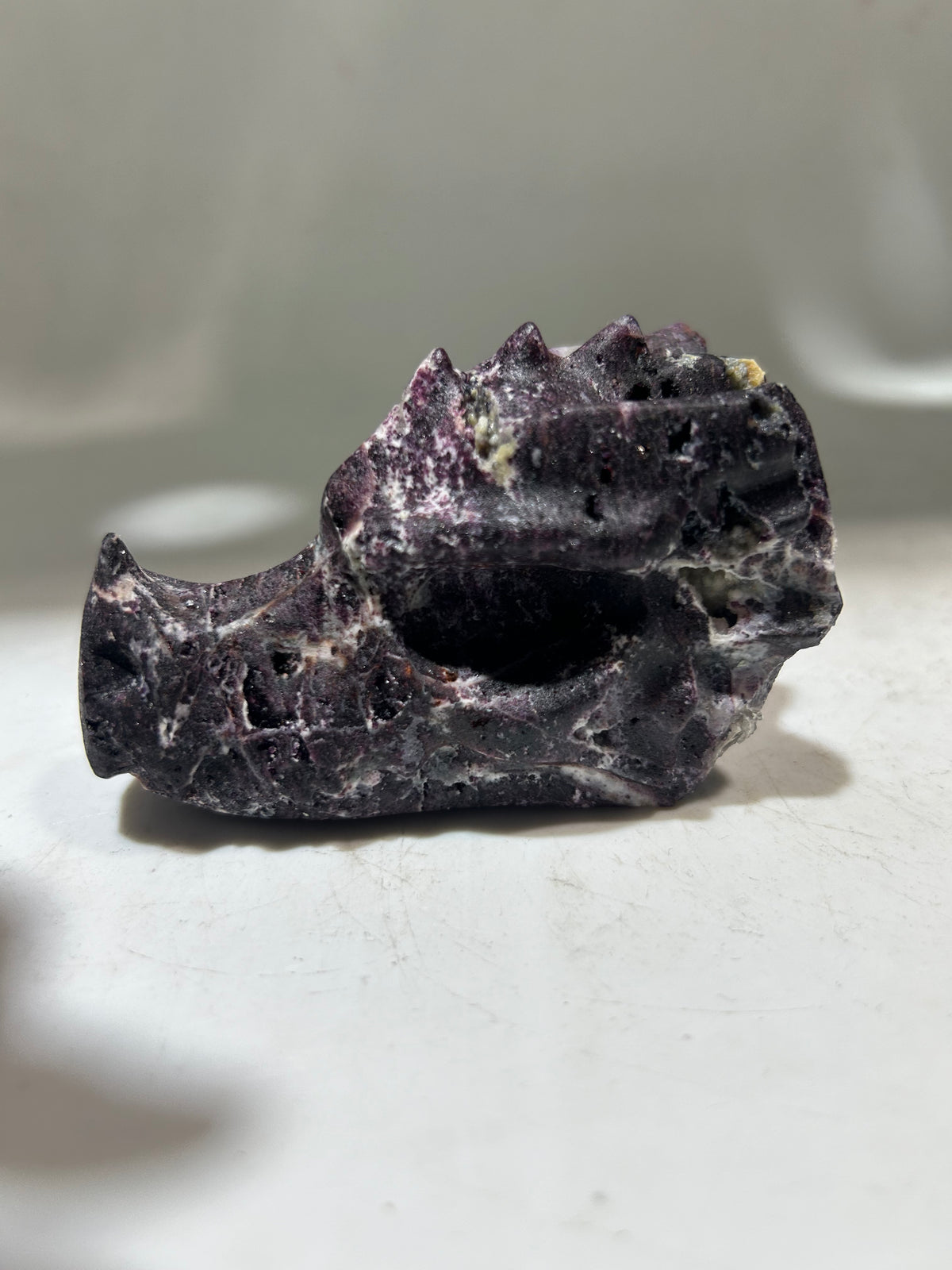 Curiosity Constellation Sphalerite Dragon Head – Hand-Carved Crystal Sculpture for Intuition & Cosmic Exploration