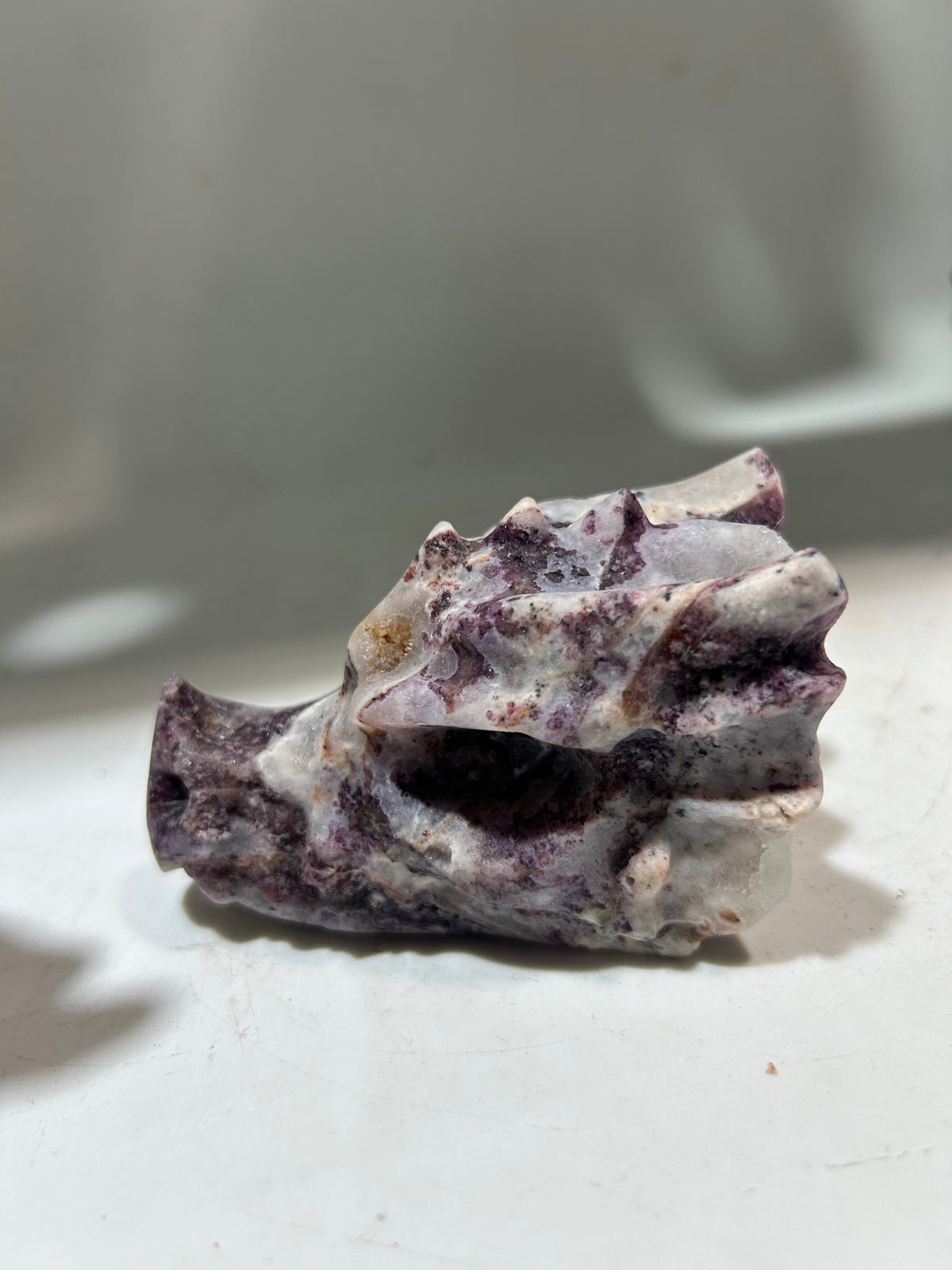 Curiosity Constellation Sphalerite Dragon Head – Unique Hand-Carved Crystal for Intuitive Exploration & Cosmic Curiosity