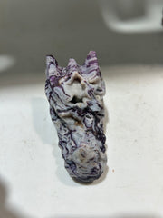 Curiosity Constellation Sphalerite Dragon Head – Crystal Sculpture with Cosmic Pattern for Intuitive Exploration