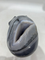 Mystery Mix Constellation Agate Skull – Hand-Carved Crystal for Tarot Insight & Cosmic Energy