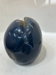 Mystery Mix Constellation Blue Agate Skull – Hand-Carved Crystal for Tarot, Intuition & Cosmic Connection