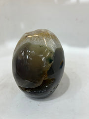 Mystery Mix Constellation Agate Skull – Hand-Carved Crystal Skull for Cosmic Intuition & Tarot Energy